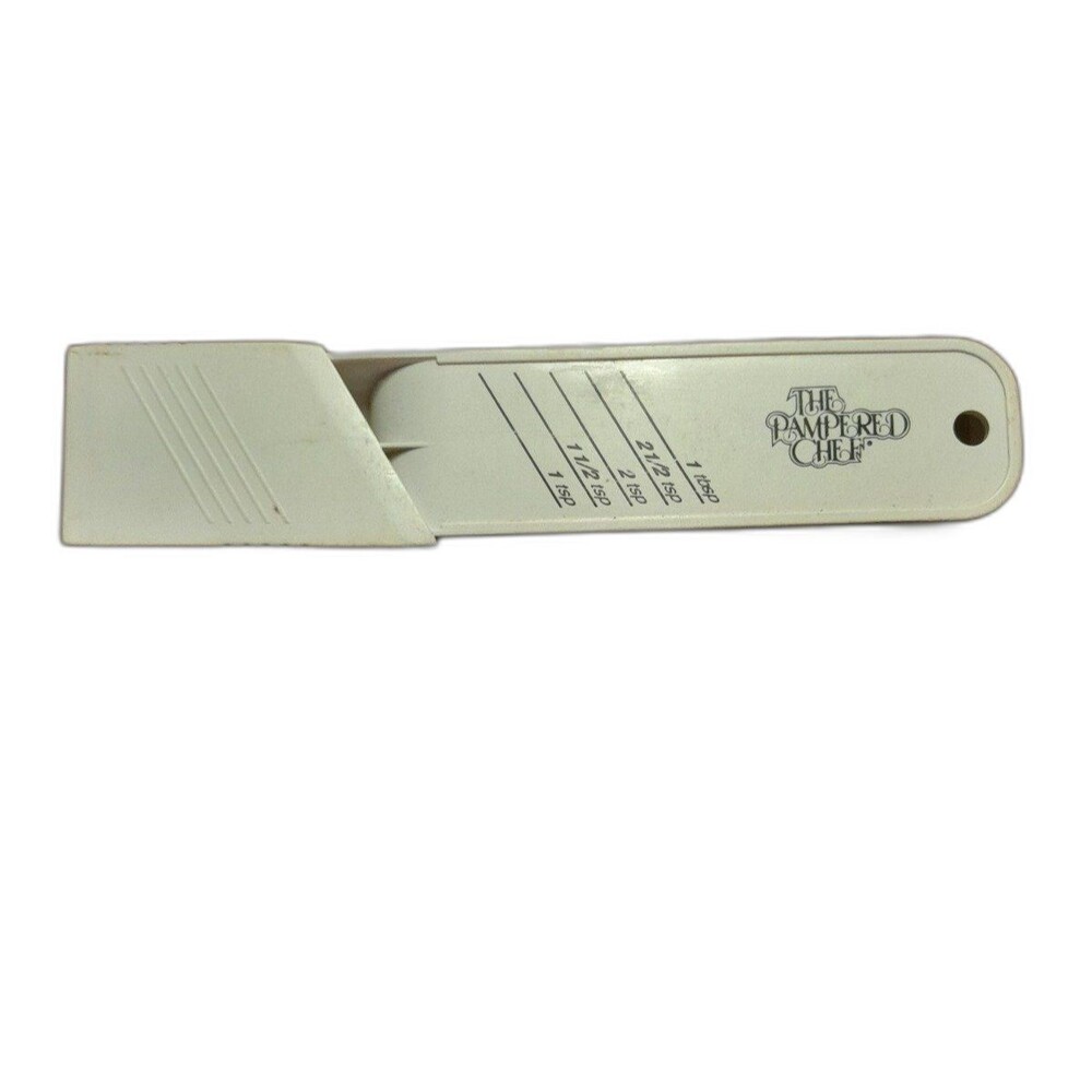 Pampered Chef Adjustable Easy Read Teaspoon Tsp Measuring Spoon Measure